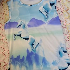 Unicorn Tank Top Rainbow